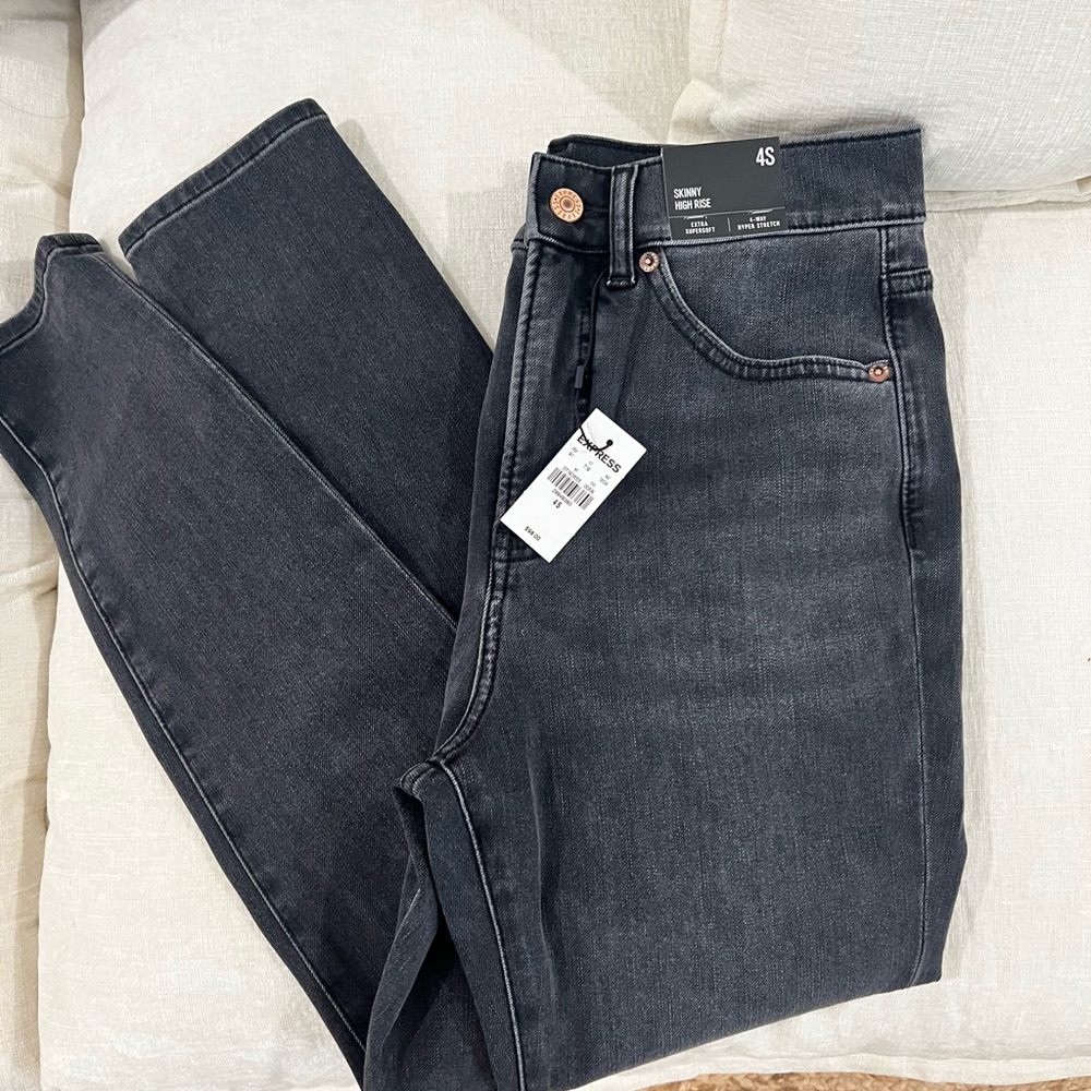 Express Black Denim Jeans